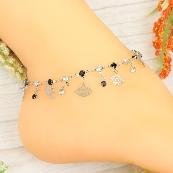 "Handmade Anklet – Elegant & Delicate Jewelry for Women | UNVRC1217 - Picture 2 of 10